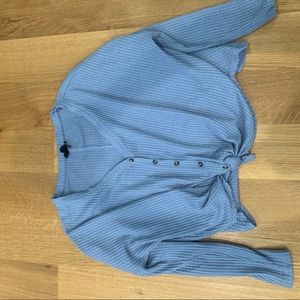 Out from Under Jojo oversized thermal button-front